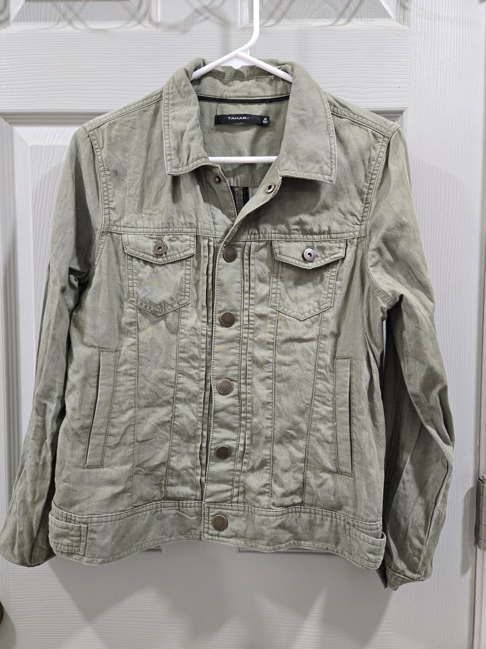 Tahari Light Sage Green Casual Jacket Sz Medium